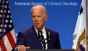 Joe Biden, az USA alelnöke az ASCO kongresszuson